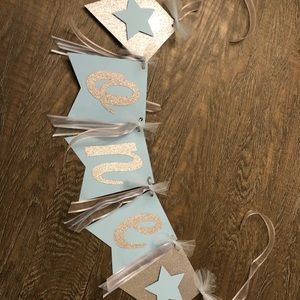 ONE banner for cake smash or first birthday party